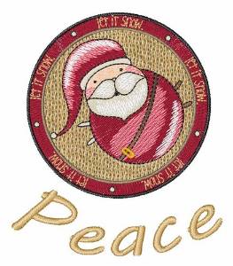 Picture of Peace Santa Machine Embroidery Design
