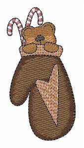 Picture of Mitten Bear Machine Embroidery Design