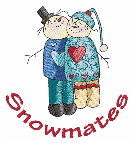 Snowmates Machine Embroidery Design