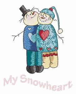 Picture of My Snowheart Machine Embroidery Design
