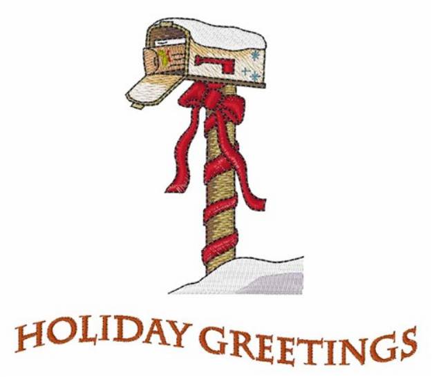 Picture of Holiday Greetings Machine Embroidery Design