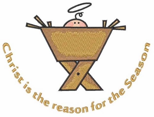 Picture of Christ Is Reason Machine Embroidery Design
