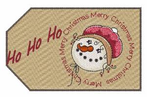 Picture of Ho Ho Ho Tag Machine Embroidery Design