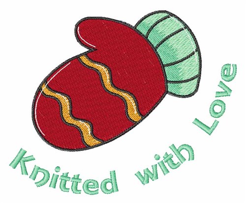 Knitted With Love Machine Embroidery Design