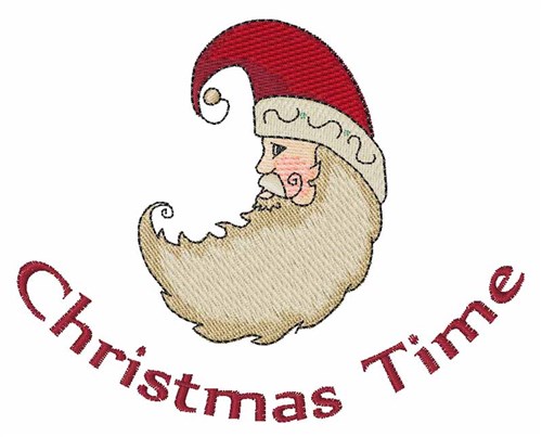 Christmas Time Machine Embroidery Design
