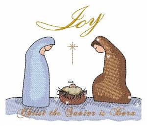 Picture of Joy Nativity Machine Embroidery Design