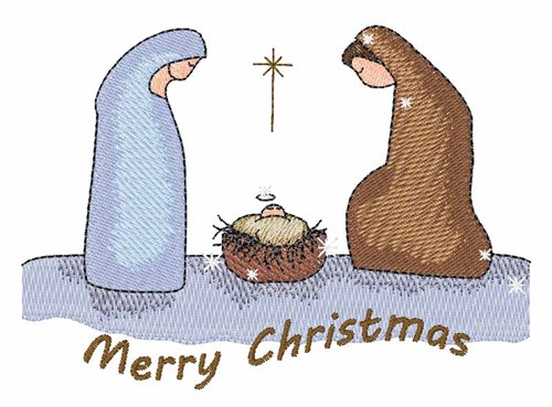 Christmas Nativity Machine Embroidery Design