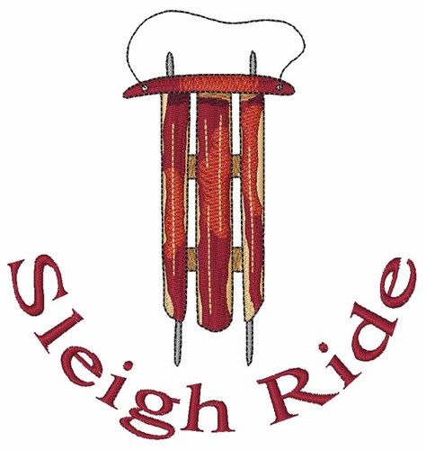 Sleigh RIde Machine Embroidery Design