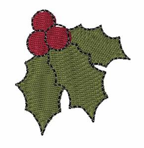 Picture of Xmas Holly Machine Embroidery Design