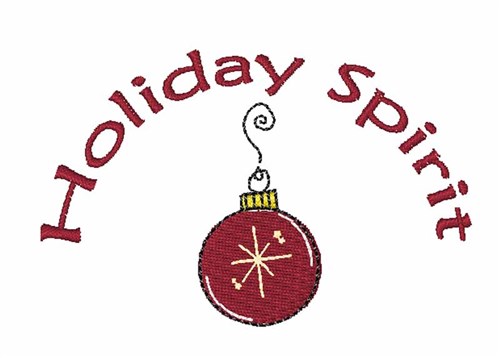 Holiday Spirit Machine Embroidery Design