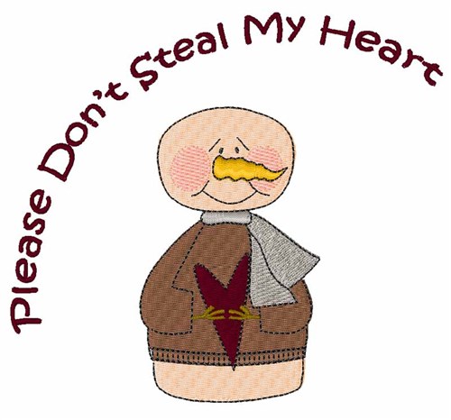 Steal My Heart Machine Embroidery Design