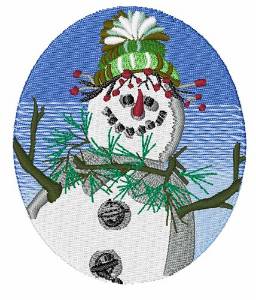 Picture of Cute Snowman Machine Embroidery Design