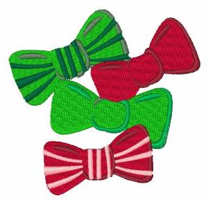 Picture of Bow Ties Machine Embroidery Design