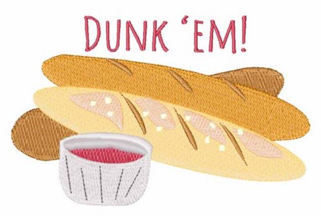 Picture of Dunk Em Machine Embroidery Design