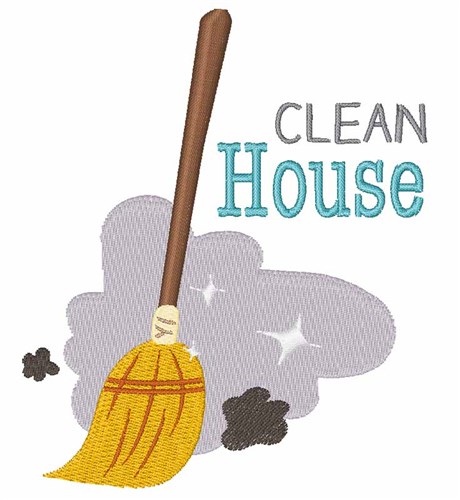 Clean House Machine Embroidery Design