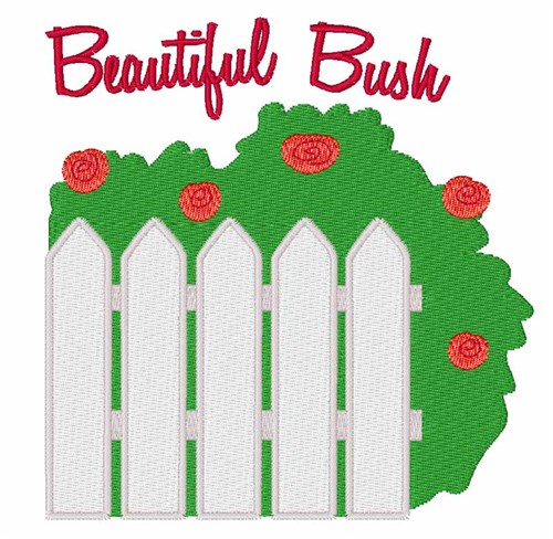 Beautiful Bush Machine Embroidery Design