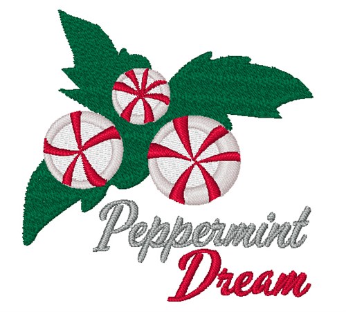 Peppermint Dream Machine Embroidery Design