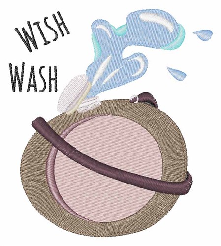Wish Wash Machine Embroidery Design