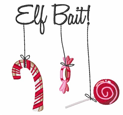 Elf Bait Machine Embroidery Design
