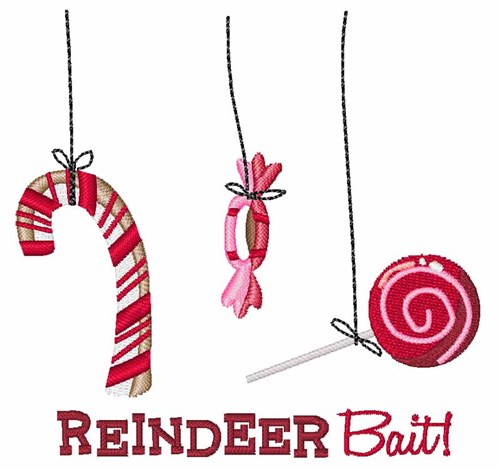 Reindeer Bait Machine Embroidery Design