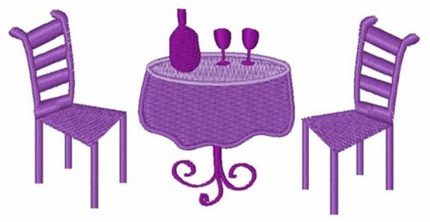 Picture of Dinner Table Machine Embroidery Design