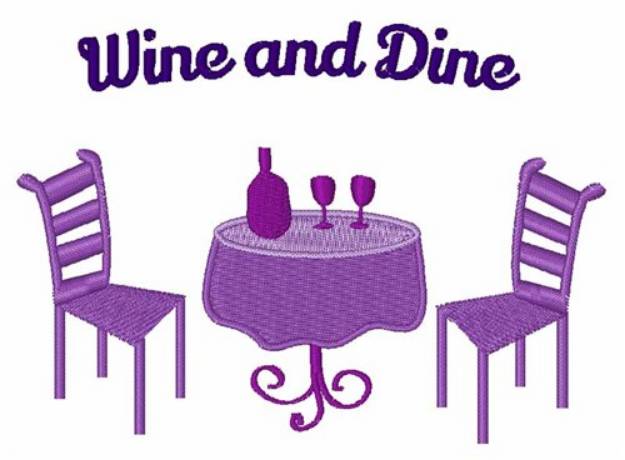 Picture of Wine And Dine Machine Embroidery Design