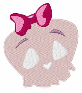 Picture of Girly Skull Machine Embroidery Design