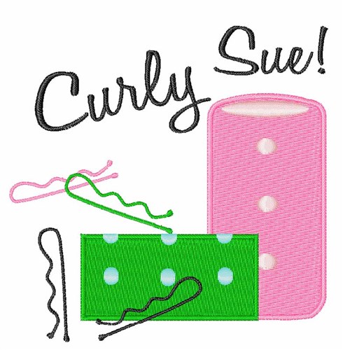 Curly Sue Machine Embroidery Design