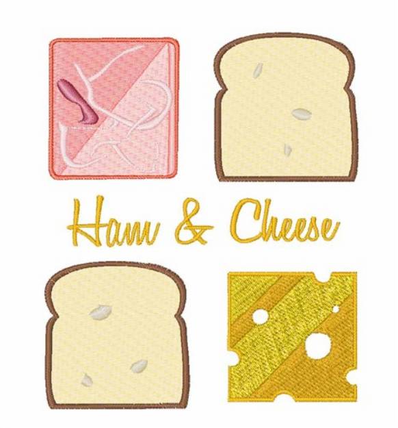Picture of Ham & Cheese Machine Embroidery Design
