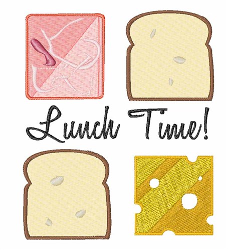 Lunch Time Machine Embroidery Design
