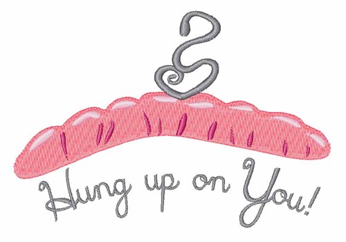 Hung Up Machine Embroidery Design