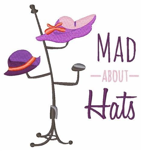 Mad About Hats Machine Embroidery Design