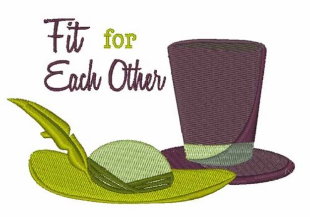 Picture of Fit For Each Other Machine Embroidery Design