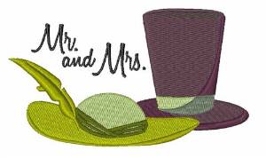 Picture of Mr And Mrs Machine Embroidery Design