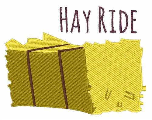 Hay Ride Machine Embroidery Design