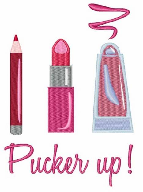 Picture of Pucker Up Machine Embroidery Design