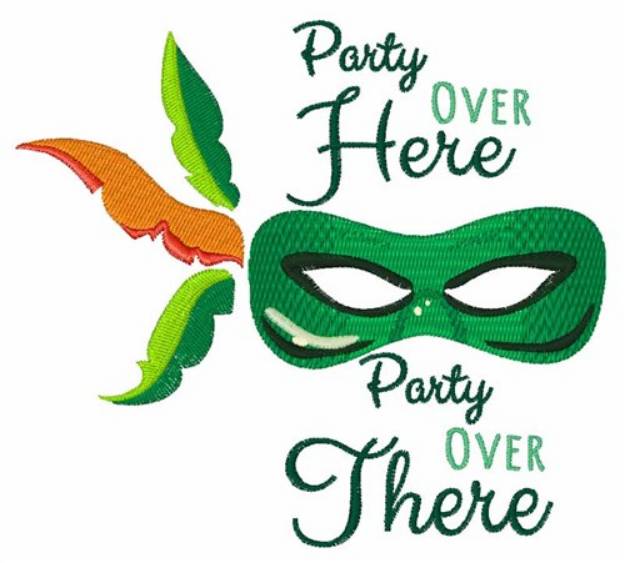 Picture of Party Over Here Machine Embroidery Design
