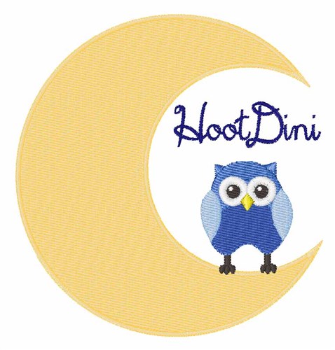 Hoot Dini Machine Embroidery Design