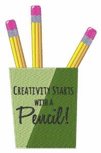 Picture of A Pencil Machine Embroidery Design