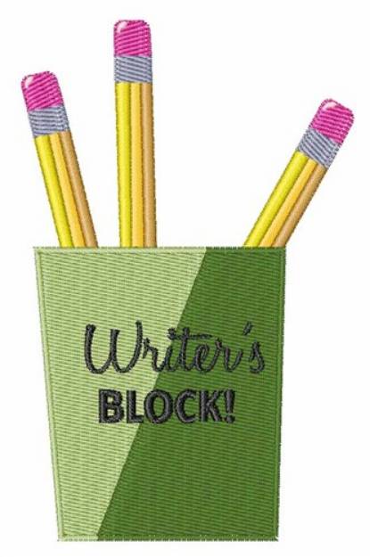 Picture of Writers Block Machine Embroidery Design