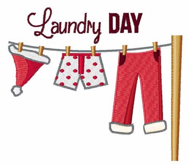 Picture of Laundry Day Machine Embroidery Design