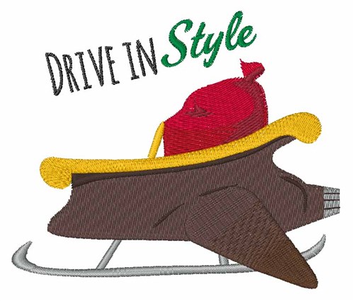 Drive In Style Machine Embroidery Design