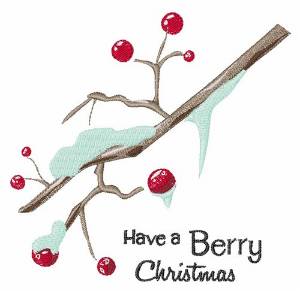 Picture of Berry Christmas Machine Embroidery Design