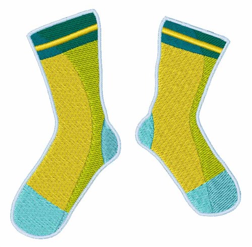 Pair Of Socks Machine Embroidery Design
