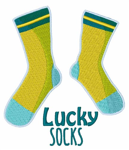 Lucky Socks Machine Embroidery Design