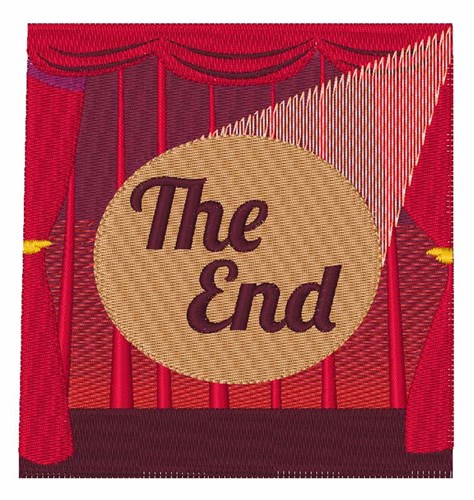The End Machine Embroidery Design