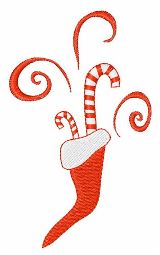 Candy Stocking Machine Embroidery Design