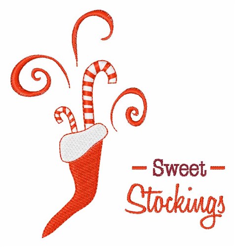 Sweet Stockings Machine Embroidery Design