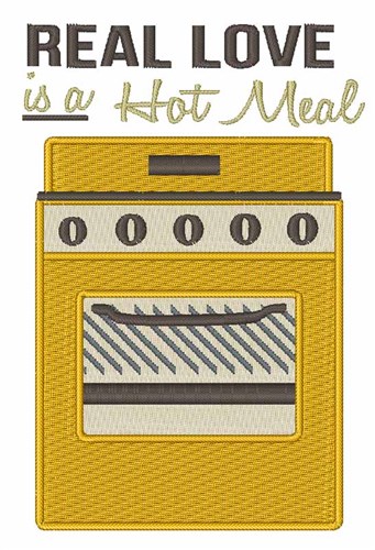 Hot Meal Machine Embroidery Design