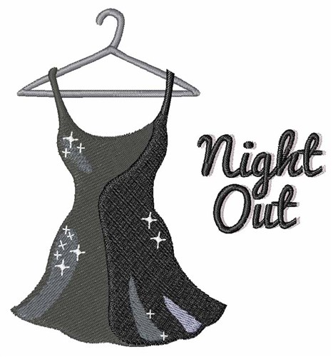 Night Out Machine Embroidery Design
